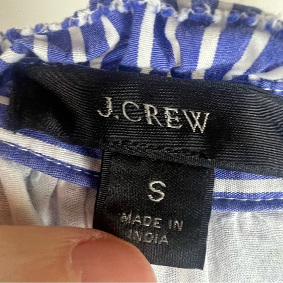 J. CREW Sleeveless tiered popover dress in mixed stripe Size S 100% Cotton - Picture 4 of 5